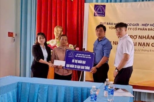 Quỹ Bảo hiểm xe cơ giới tiếp tục hành trình hỗ trợ nhân đạo