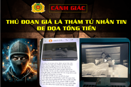 Giả thám tử nhắn tin, gửi hình ảnh nhạy cảm tống tiền