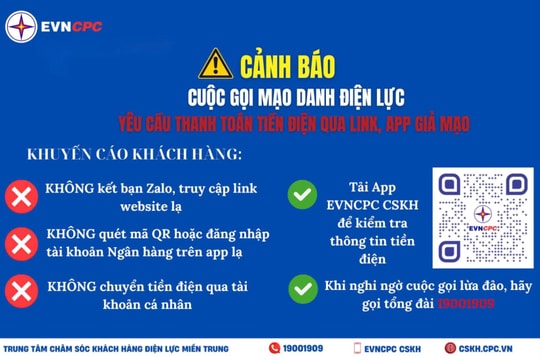 EVNCPC cảnh báo lừa đảo cài App điện lực giả
