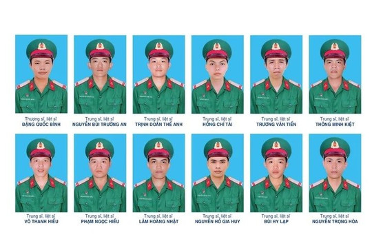 Truy tặng Huân chương Bảo vệ tổ quốc Hạng Ba cho 12 liệt sỹ thuộc quân khu 7