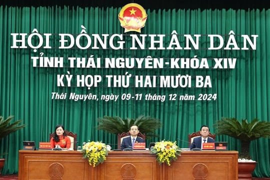 Thái Nguyên: Khai mạc Kỳ họp thứ 23, Hội đồng nhân dân tỉnh khóa XIV