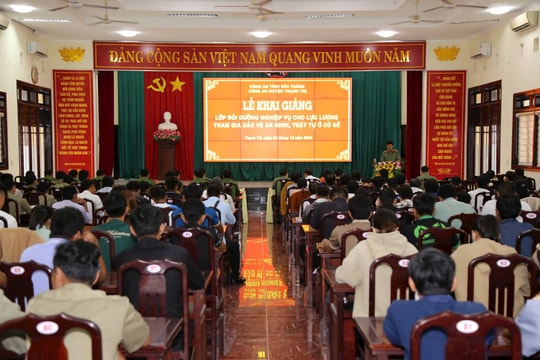 Sóc Trăng: Tập huấn bồi dưỡng nghiệp vụ cho lực lượng tham gia bảo vệ an ninh, trật tự ở cơ sở