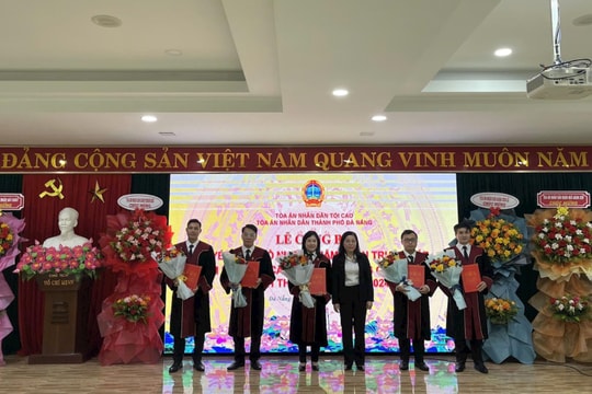 TAND TP. Đà Nẵng trao quyết định bổ nhiệm Thẩm phán trung cấp, Thẩm phán sơ cấp