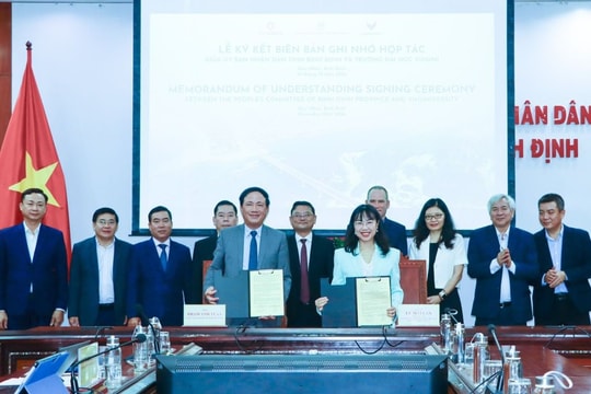 Bình Định và Trường Đại học VinUni ký kết biên bản hợp tác tăng trưởng xanh