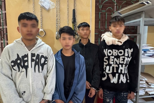 Bắt 4 đối tượng gây rối trật tự công cộng