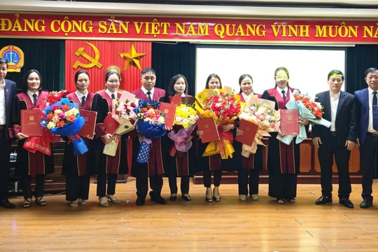 TAND tỉnh Quảng Bình công bố quyết định bổ nhiệm thẩm phán trung cấp, sơ cấp