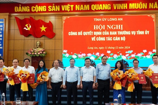 Long An: Điều động, luân chuyển nhiều cán bộ chủ chốt