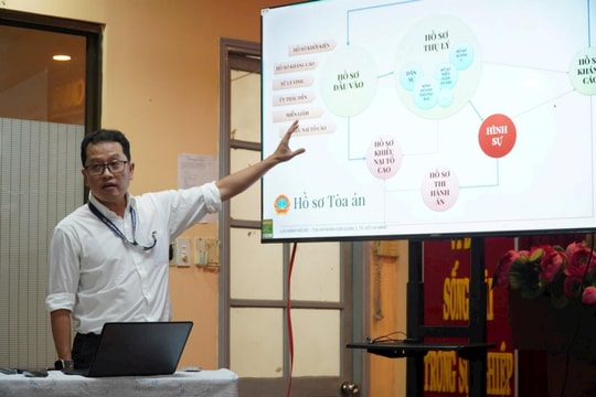 TAND quận 1 chia sẻ hệ thống Toà án điện tử dùng chung cho các TAND quận, huyện