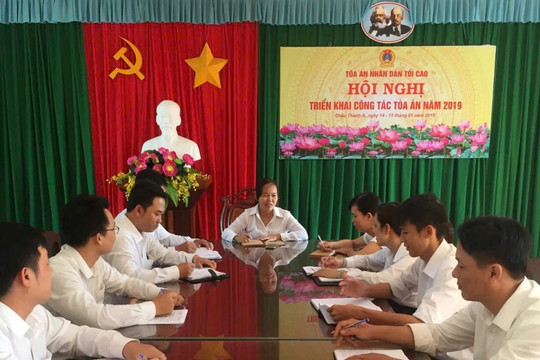 TAND huyện Châu Thành A: Nâng cao chất lượng xét xử, hoàn thành nhiệm vụ được giao