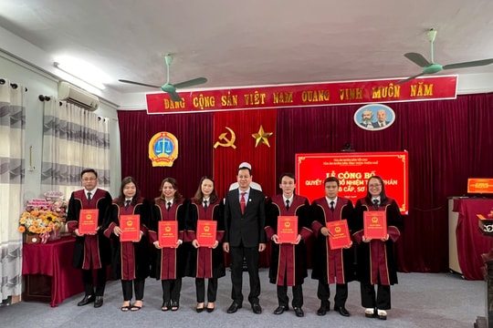 TAND tỉnh TT-Huế công bố quyết định bổ nhiệm Thẩm phán trung cấp và sơ cấp