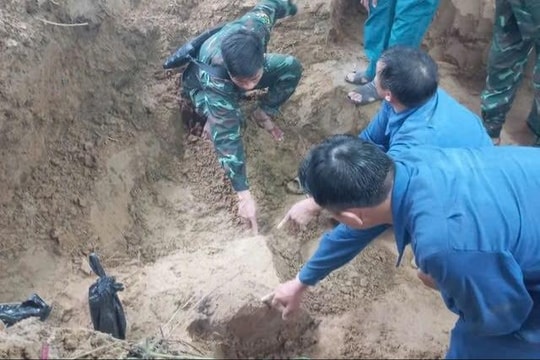 Phát hiện 4 hài cốt liệt sĩ tại Quảng Trị