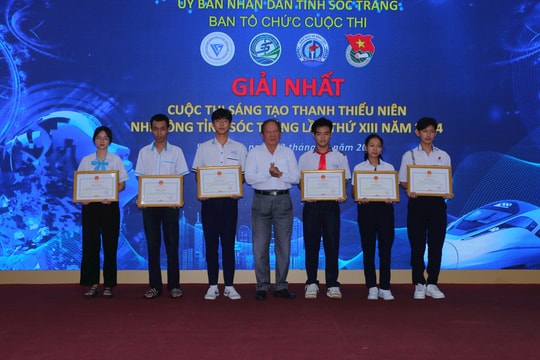 Sóc Trăng: Tổng kết, trao giải Cuộc thi sáng tạo thanh thiếu niên, nhi đồng