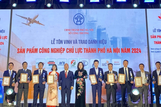 Hà Nội: Tôn vinh 36 sản phẩm công nghiệp chủ lực năm 2024