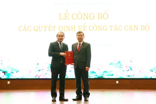 Tòa án nhân dân tối cao có tân Thẩm phán và Phó Chánh án