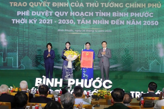 Bình Phước công bố Quy hoạch tỉnh, thời kỳ 2021-2030, tầm nhìn đến năm 2050