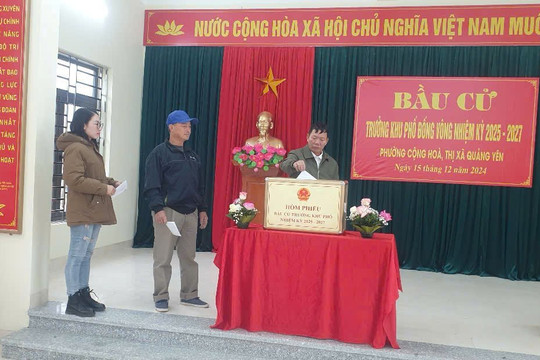 Hơn 315.000 cử tri tỉnh Quảng Ninh tham gia bầu cử trưởng thôn, bản, khu phố