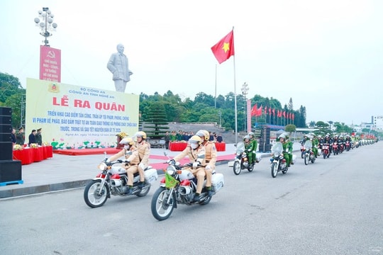 Nghệ An ra quân tấn công trấn áp tội phạm, giữ gìn an ninh, trật tự