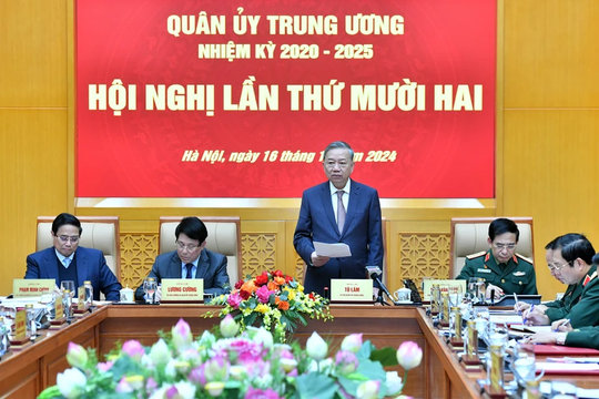 Tổng Bí thư Tô Lâm chủ trì Hội nghị Quân ủy Trung ương