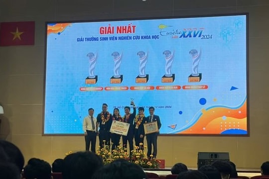 Học viện Tòa án tỏa sáng tại Giải thưởng Sinh viên nghiên cứu khoa học Euréka