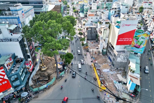 Metro số 2 (TP.HCM) xong việc di dời hạ tầng kỹ thuật của Ga S2 - Tao Đàn