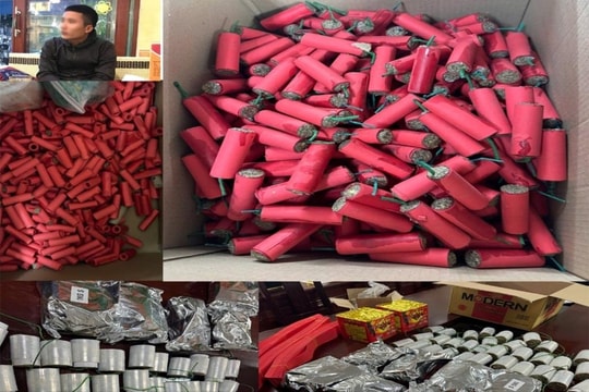 Nam thanh niên tự sản xuất pháo nổ tại nhà để bán