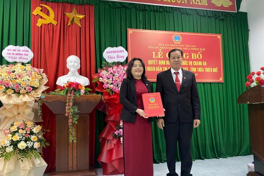 Bổ nhiệm Chánh án TAND thị xã Hương Trà