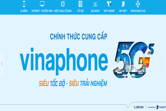 Dịch vụ 5G của Vinaphone được triển khai trên cả nước