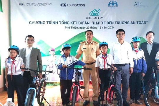 Gia Lai: Dự án 'Đạp xe đến trường an toàn' đã hoàn thành sứ mệnh ở Phú Thiện