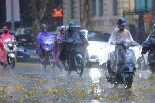 Thời tiết ngày 22/12/2024: Mưa rào và dông nhiều nơi trên cả nước