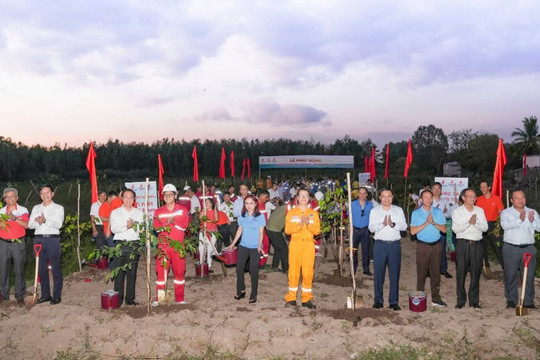 Lễ phát động trồng cây phục hồi rừng ngập nước: Petrovietnam chung tay bảo vệ môi trường