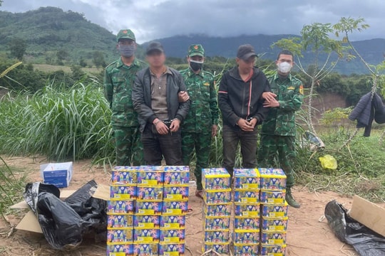 Bắt giữ vụ vận chuyển pháo lậu tại Quảng Trị