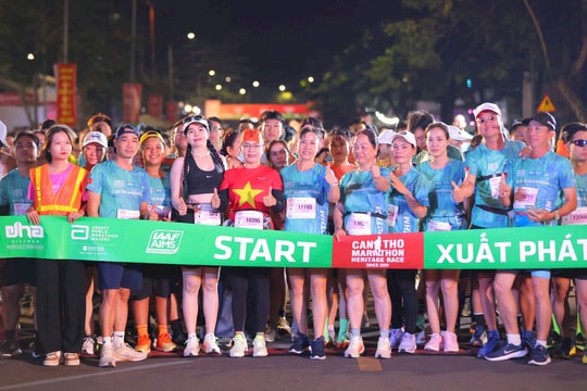 Hơn 9000 VĐV tranh tài tại giải Marathon Quốc tế Di sản Cần Thơ