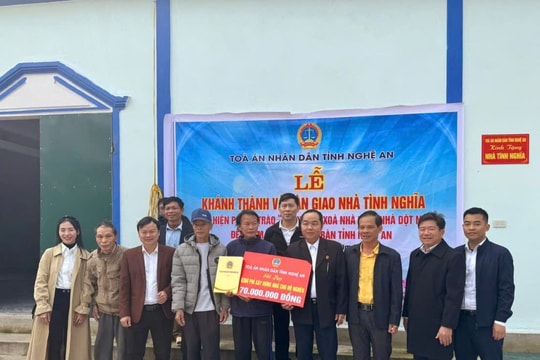 TAND tỉnh Nghệ An nối dài hoạt động nghĩa tình “Vì người nghèo”