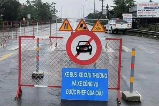 Chính thức cấm xe ô tô lưu thông qua cầu Câu Lâu