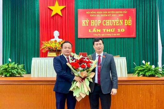 Ông Trần Quốc Vĩnh được bầu làm Chủ tịch UBND huyện Krông Pắc