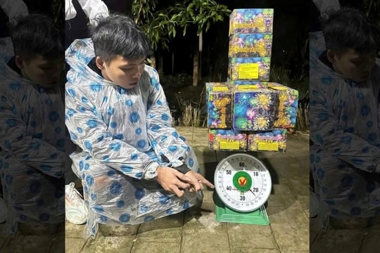 Tạm giữ hình sự đối tượng buôn bán pháo hoa nổ