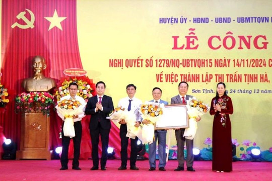 Huyện Sơn Tịnh chính thức có thị trấn sau 10 năm 'vắng bóng'