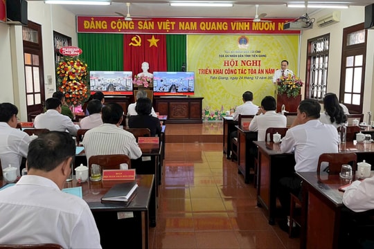 TAND tỉnh Tiền Giang tổ chức Hội nghị triển khai công tác năm 2025