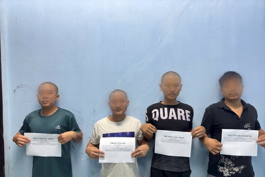 Bắt nhóm đối tượng được thuê đi gây rối trật tự công cộng