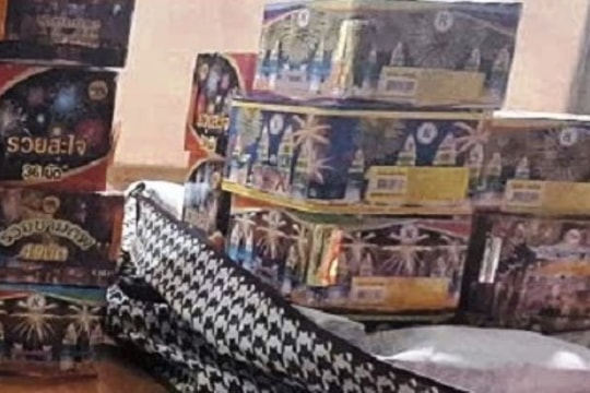 Đang tét thử pháo hoa mua trên mạng thì bị phát hiện, bắt giữ