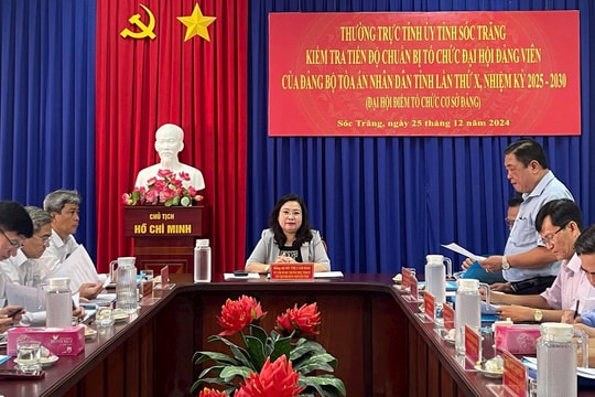 Đảng ủy TAND tỉnh Sóc Trăng: Sẵn sàng tổ chức đại hội điểm cấp cơ sở