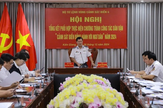 BTL Vùng Cảnh sát biển 4 triển khai hiệu quả chương trình “Cảnh sát biển đồng hành với ngư dân" năm 2024