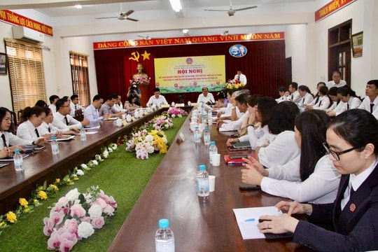 TAND TP. Bến Cát tổ chức Hội nghị rút kinh nghiệm công tác xét xử