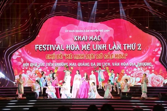 Khai mạc Festival hoa Mê Linh lần thứ 2 với nhiều hoạt động ấn tượng