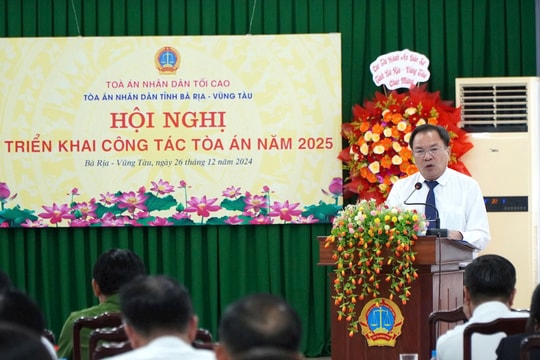 TAND tỉnh Bà Rịa – Vũng Tàu tổ chức Hội nghị triển khai công tác năm 2025