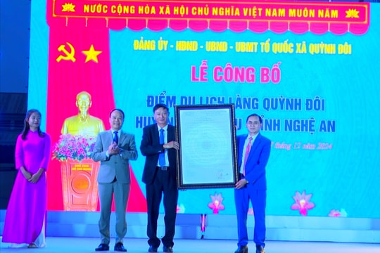 Lễ công bố Điểm du lịch Làng Quỳnh Đôi