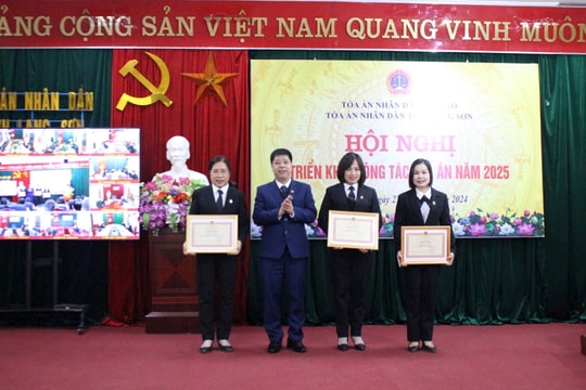 TAND tỉnh Lạng Sơn tổ chức Hội nghị triển khai công tác năm 2025