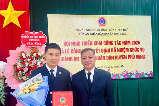 TAND huyện Phú Vang có tân Chánh án