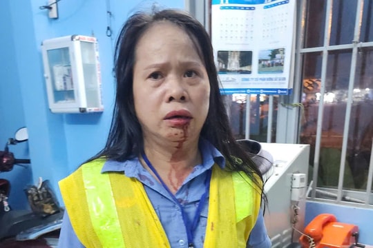 Bị đánh gãy xương mũi khi đang làm nhiệm vụ gác chắn tàu