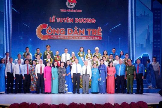 TP.HCM vinh danh 14 công dân trẻ tiêu biểu năm 2024